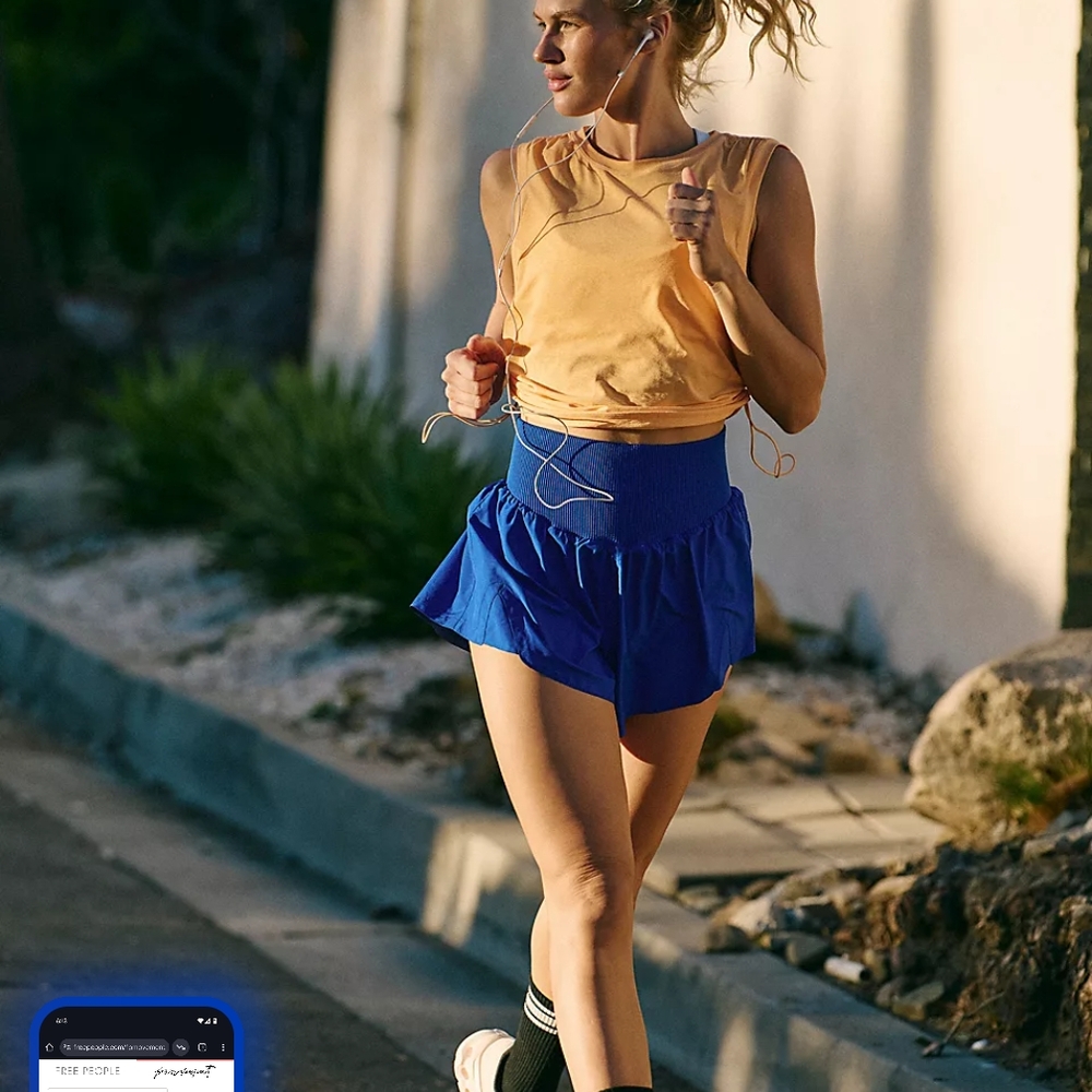 Blue Women's Running Shorts